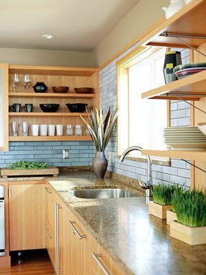 earthy modern kitchen